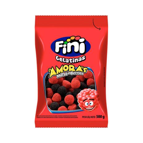 Balas de gelatina Amoras 500g - Fini Menor preço em Balas de gelatina Amoras 500g - Fini