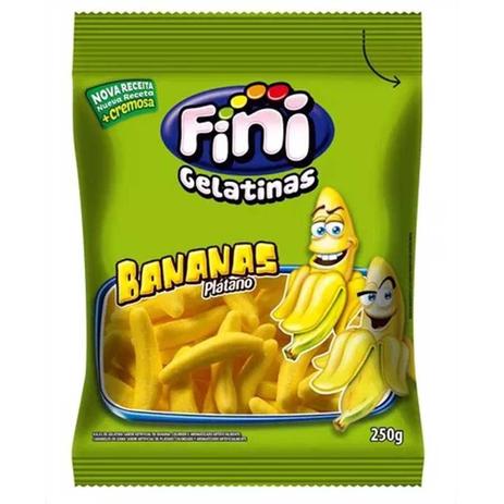 Balas de Gelatina Bananas Fini 250g - Aluá festas Menor preço em Balas de Gelatina Bananas Fini 250g - Aluá festas
