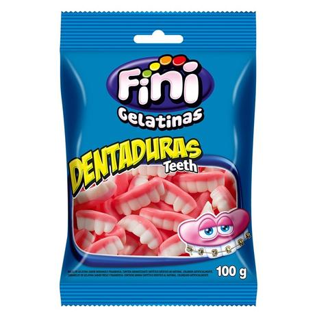 Balas de Gelatina Dentaduras Fini 100g - Aluá festas é boa?