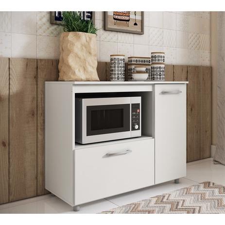 Balcão 02 Portas para Microondas BL200 Branco Completa Móveis Menor preço em Balcão 02 Portas para Microondas BL200 Branco Completa Móveis