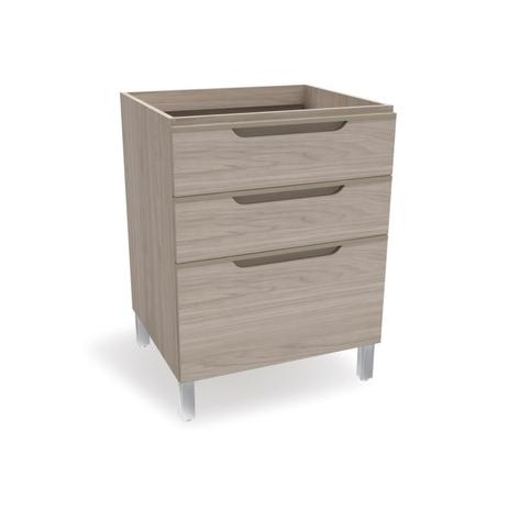 Balcão 03 Gavetas 60 cm Solaris Carvalle - Kappesberg Menor preço em Balcão 03 Gavetas 60 cm Solaris Carvalle - Kappesberg