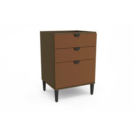 Balcão 60cm Kappesberg PO011 Pop 3 Gavetas Jacarandá com Terracota Menor preço em Balcão 60cm Kappesberg PO011 Pop 3 Gavetas Jacarandá com Terracota