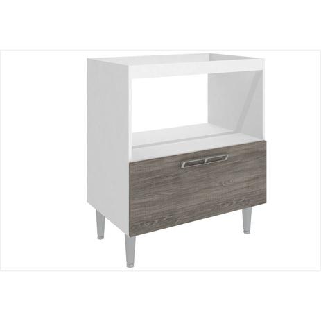 Balcão Alto sem tampo com 01 porta Basculante 80 cm CZ611 Branco Rústico - Art In Móveis Menor preço em Balcão Alto sem tampo com 01 porta Basculante 80 cm CZ611 Branco Rústico - Art In Móveis