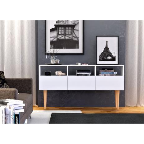 Balcão Aparador Buffet Romeo Appunto - Branco Menor preço em Balcão Aparador Buffet Romeo Appunto - Branco