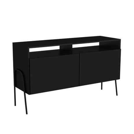 Balcão Buffet Multiuso Ecco Preto BME_PU/PR Estilare Menor preço em Balcão Buffet Multiuso Ecco Preto BME_PU/PR Estilare