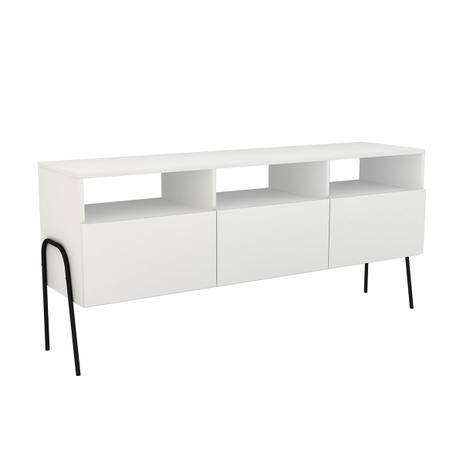 Balcão Buffet Multiuso Luna Em Melamina Branco RMC_PU/BR Estilare Menor preço em Balcão Buffet Multiuso Luna Em Melamina Branco RMC_PU/BR Estilare
