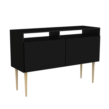 Balcão Buffet Multiuso Palatto Preto BMP_PU/PR Estilare Menor preço em Balcão Buffet Multiuso Palatto Preto BMP_PU/PR Estilare