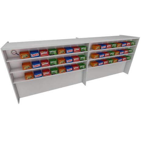 Balcão Caixa 230cm - Mdf Branco - 1 Gaveta - Frente expositora 11-1 - Ondetemaqui.com Menor preço em Balcão Caixa 230cm - Mdf Branco - 1 Gaveta - Frente expositora 11-1 - Ondetemaqui.com