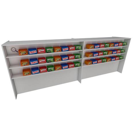 Balcão Caixa 290cm - Mdf Branco - 1 Gaveta - Frente expositora 11-1 - Ondetemaqui.com é boa?