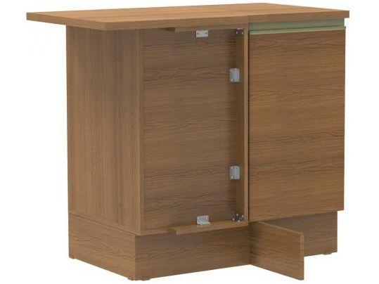 Balcão com Tampo de Canto Madesa 1 Porta - Glamy New G2475009GN Menor preço em Balcão com Tampo de Canto Madesa 1 Porta - Glamy New G2475009GN