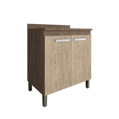 Balcão Com Tampo Decibal New Concept 2 Portas 80Cm Freijó/Acácia - Decibal móveis Menor preço em Balcão Com Tampo Decibal New Concept 2 Portas 80Cm Freijó/Acácia - Decibal móveis