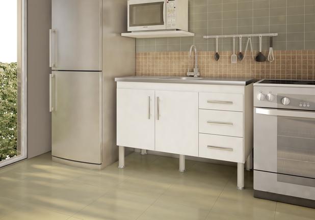 Balcao Cozinha Flex 1.2 Branco 80 x 51 x 114 cm - Mgm Menor preço em Balcao Cozinha Flex 1.2 Branco 80 x 51 x 114 cm - Mgm