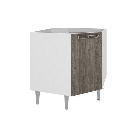 Balcão de Canto Oblíquo CZ610 Sem Tampo - Art in Móveis Menor preço em Balcão de Canto Oblíquo CZ610 Sem Tampo - Art in Móveis