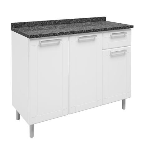 Balcão De Cozinha Bertolini Múltipla 1 Gaveta Branco Com Tampo Menor preço em Balcão De Cozinha Bertolini Múltipla 1 Gaveta Branco Com Tampo