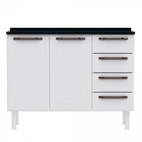 Balcão de Cozinha Colormaq Titanium 105cm 2 Portas, 4 Gavetas em Aço Menor preço em Balcão de Cozinha Colormaq Titanium 105cm 2 Portas, 4 Gavetas em Aço