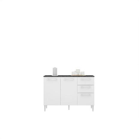Balcão de Cozinha Sabrina Com Tampo 3 Portas 2 Gavetas 120 cm Poquema Menor preço em Balcão de Cozinha Sabrina Com Tampo 3 Portas 2 Gavetas 120 cm Poquema