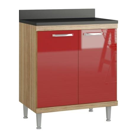 Balcao Duplo Sicilia Argila Vermelho Multimoveis 70 CM - Multimóveis Menor preço em Balcao Duplo Sicilia Argila Vermelho Multimoveis 70 CM - Multimóveis