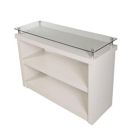 Balcão encaixe Comac com prateleira e vidro tamanho 135 x 100 x 50 cm Menor preço em Balcão encaixe Comac com prateleira e vidro tamanho 135 x 100 x 50 cm