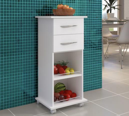 Balcão Fruteira Cozinha 2 Gavetas Base Organizador Multiuso - Clickforte Menor preço em Balcão Fruteira Cozinha 2 Gavetas Base Organizador Multiuso - Clickforte