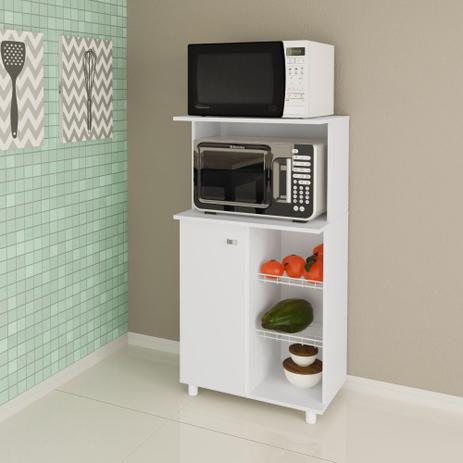 Balcão Fruteira para Microondas, 2 Cestos e 1 Porta BF3207 - Branco - Tecno Mobili Menor preço em Balcão Fruteira para Microondas, 2 Cestos e 1 Porta BF3207 - Branco - Tecno Mobili