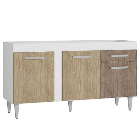 Balcão Gabinete de Pia 150cm 3 Portas Montreal - Lumil Móveis é boa?