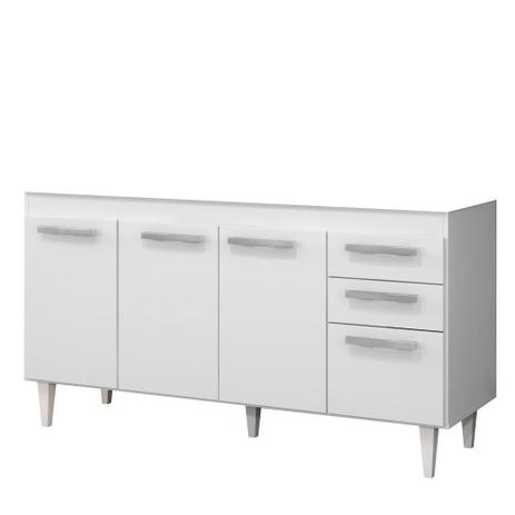 Balcão Gabinete de Pia 150cm 4 Portas 2 Gavetas Lisboa - Lumil Móveis é boa?