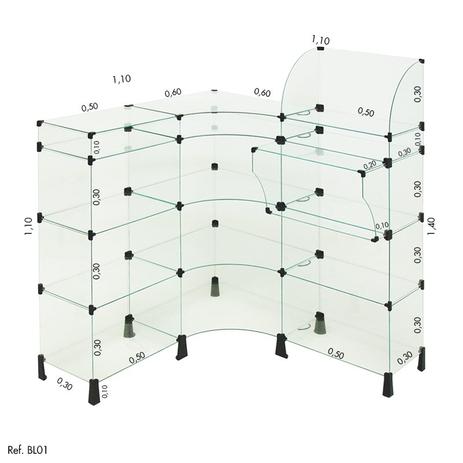 Balcão L Modulado com Caixa 1,10 x 1,10 x 1,10 - Balcãonet Menor preço em Balcão L Modulado com Caixa 1,10 x 1,10 x 1,10 - Balcãonet