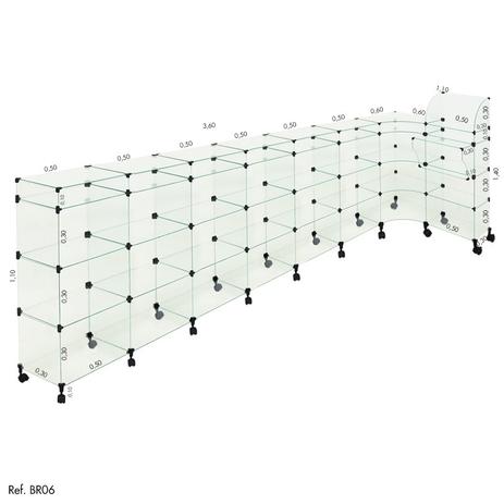 Balcão L Modulado com Caixa e Rodízio 3,60 x 1,10 x 1,10 - Balcãonet Menor preço em Balcão L Modulado com Caixa e Rodízio 3,60 x 1,10 x 1,10 - Balcãonet