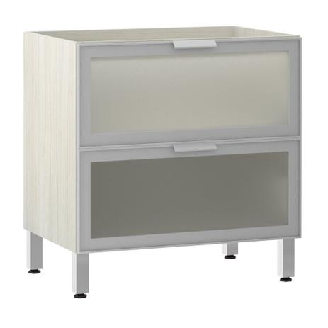 Balcão Luciane 80cm Misto 1 Porta AlumínioVidro Miniboreal 1 Gavetão Lis Menor preço em Balcão Luciane 80cm Misto 1 Porta AlumínioVidro Miniboreal 1 Gavetão Lis