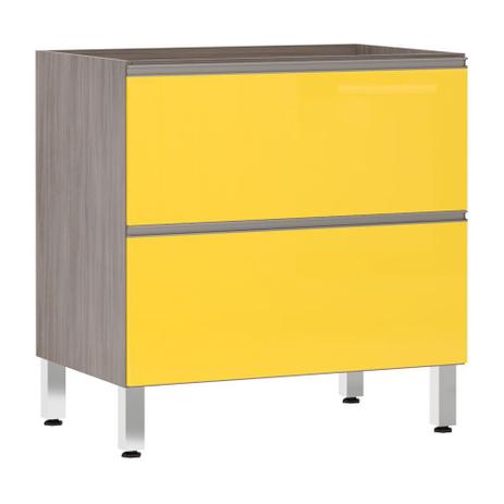 Balcão Luciane 80cm Misto 1 Porta Basculante e 1 Gavetão Siena Menor preço em Balcão Luciane 80cm Misto 1 Porta Basculante e 1 Gavetão Siena