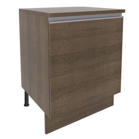 Balcão Madesa Glamy 60 cm 1 Porta - Rustic Menor preço em Balcão Madesa Glamy 60 cm 1 Porta - Rustic
