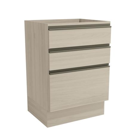 Balcão Maxxi 60cm 3 Gavetas Amêndoa G743 Kappesberg Menor preço em Balcão Maxxi 60cm 3 Gavetas Amêndoa G743 Kappesberg