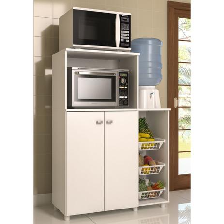 Armario Balcao Para Forno Micro Ondas Suprema Com Fruteira 1 Porta 4 Gavetas Branco Valdemoveis Armario Fruteira Balcao Fruteira Magazine Luiza