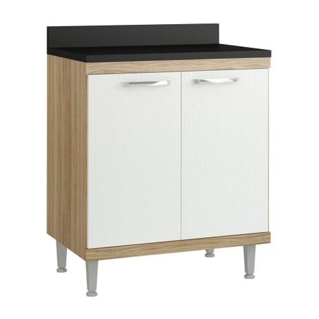 Balcão Multimóveis Sicília Duplo 70cm para Cooktop 5122 Argila/Branco Menor preço em Balcão Multimóveis Sicília Duplo 70cm para Cooktop 5122 Argila/Branco