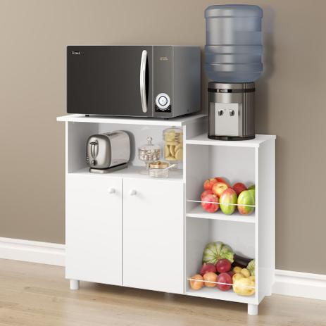 Balcão Multiuso com Fruteira 2 Portas e 2 Prateleiras - Branco - Multimóveis é boa?