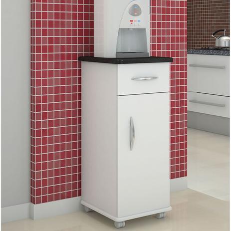 Balcão Multiuso de Cozinha com 1 gaveta e 1 porta - Tampo Preto - Magazine rm Menor preço em Balcão Multiuso de Cozinha com 1 gaveta e 1 porta - Tampo Preto - Magazine rm