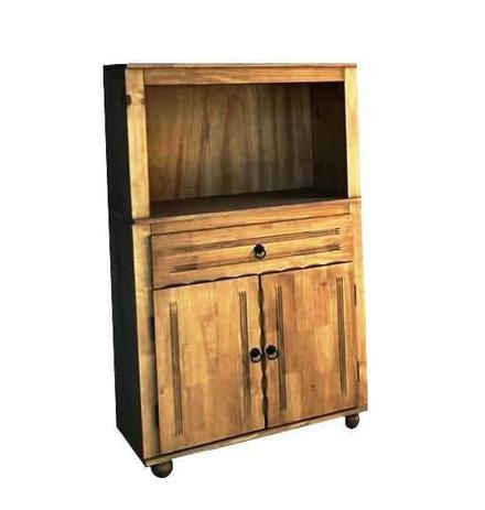 Balcão Multiuso Forno/Micro De Madeira Maciça Móveis Hd Menor preço em Balcão Multiuso Forno/Micro De Madeira Maciça Móveis Hd