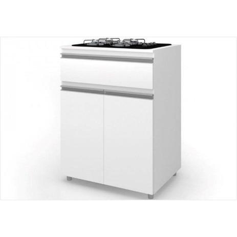 Balcão Multiuso para Cooktop 02 Portas 01 Gaveta ASM 186 Branco - Móveis MB Menor preço em Balcão Multiuso para Cooktop 02 Portas 01 Gaveta ASM 186 Branco - Móveis MB