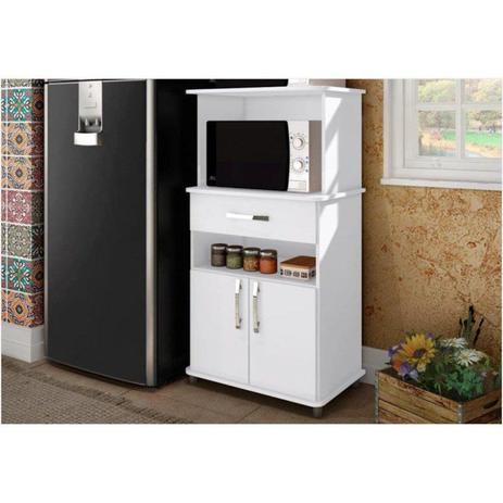 Balcão Multiuso para Microondas 02 portas e 01 Gaveta ASM 151 Branco - Móveis MB Menor preço em Balcão Multiuso para Microondas 02 portas e 01 Gaveta ASM 151 Branco - Móveis MB