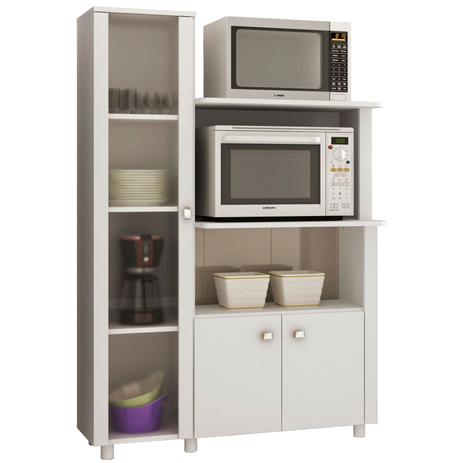 Balcão Multiuso Tecno Mobili BL3304 Branco Menor preço em Balcão Multiuso Tecno Mobili BL3304 Branco