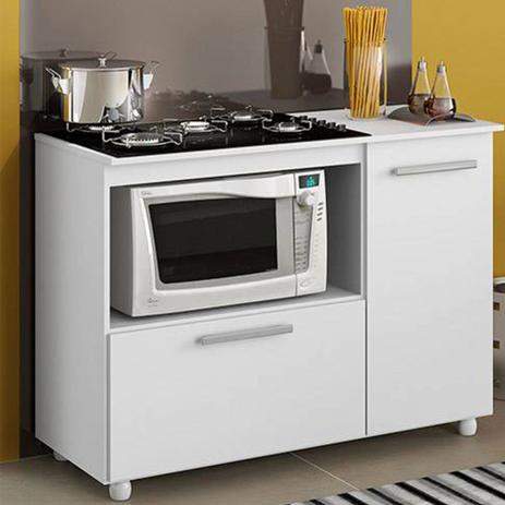 Balcão P/Cooktop 5 Bocas Branco Premium Multimóveis Menor preço em Balcão P/Cooktop 5 Bocas Branco Premium Multimóveis