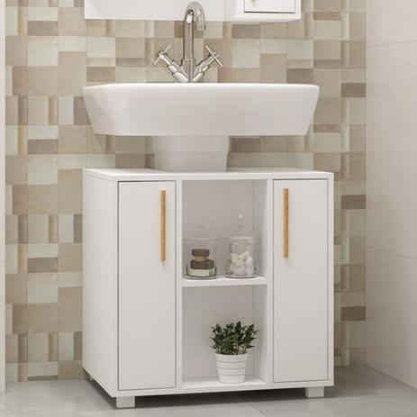 Balcão para Banheiro Linha Versa BBN 08 - Branco - Brv Menor preço em Balcão para Banheiro Linha Versa BBN 08 - Branco - Brv