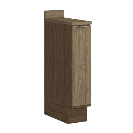 Balcão para Condimentos 1 Porta com Rodapé Modulada Lis Decibal Cedro/Wood Menor preço em Balcão para Condimentos 1 Porta com Rodapé Modulada Lis Decibal Cedro/Wood