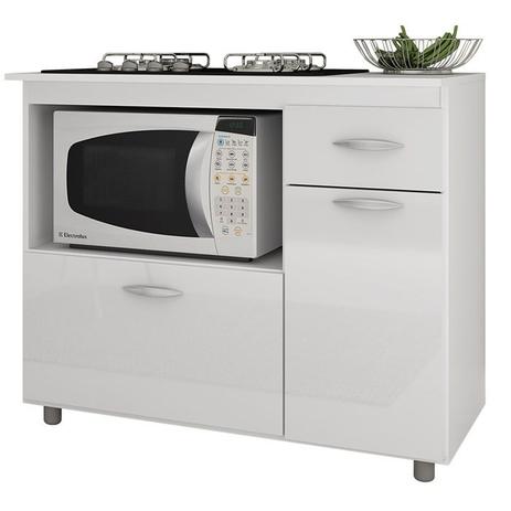 Balcão para Cooktop 05 Bocas e Microondas BL200 Branco Completa Móveis é boa?