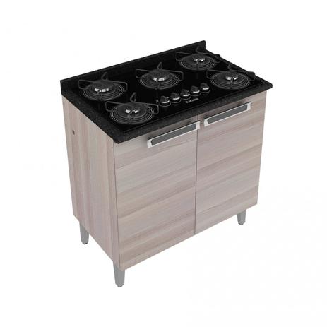 Balcão para Cooktop 5 Bocas 2 Portas com Tampo Jazz Itatiaia Coimbra Bege Menor preço em Balcão para Cooktop 5 Bocas 2 Portas com Tampo Jazz Itatiaia Coimbra Bege