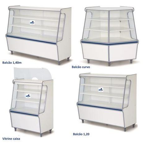 Balcão Vitrine 1,20m Curvo Caixa E Balcão 1,40m Artlux Kit é boa?