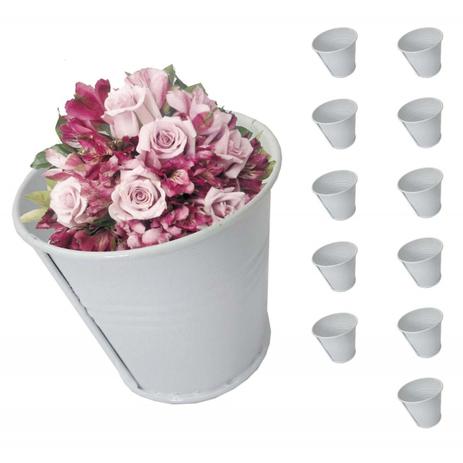 Balde Cachepot de Ferro Para Mesa Festa Evento Pequeno Branco Com 12 (balde-p-a) - Braslu Menor preço em Balde Cachepot de Ferro Para Mesa Festa Evento Pequeno Branco Com 12 (balde-p-a) - Braslu