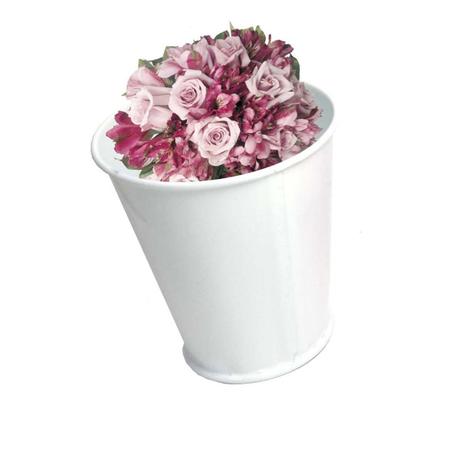 Balde Cachepot de Ferro Pequeno Branco Kit Com 25 (balde-p-b) - Braslu Menor preço em Balde Cachepot de Ferro Pequeno Branco Kit Com 25 (balde-p-b) - Braslu