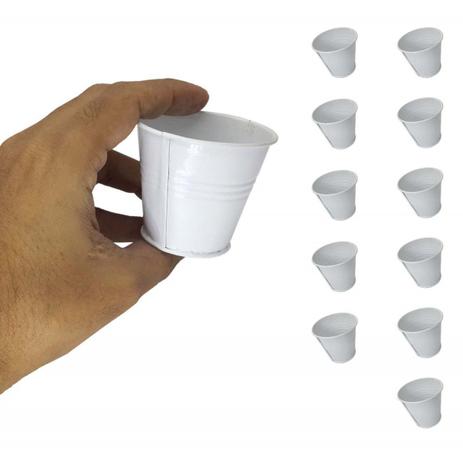 Balde Cachepot de Metal Para Mesa Festa Evento Mini Branco Kit Com 12 (balde-p-a) - Brasluu Menor preço em Balde Cachepot de Metal Para Mesa Festa Evento Mini Branco Kit Com 12 (balde-p-a) - Brasluu