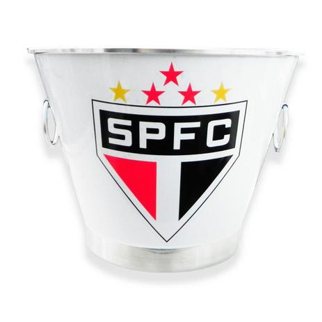 Balde de Gelo Cerveja Time São Paulo Tricolor Branco - Predileta Menor preço em Balde de Gelo Cerveja Time São Paulo Tricolor Branco - Predileta